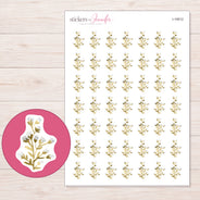 I-19512 planner sticker sheet with enlarged sticker detail