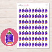 I-19535 planner sticker sheet with enlarged sticker detail