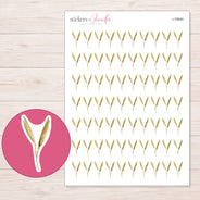 I-19540 planner sticker sheet with enlarged sticker detail