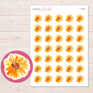 I-19552 planner sticker sheet with enlarged sticker detail