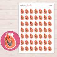 I-19562 planner sticker sheet with enlarged sticker detail