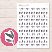 I-19564 planner sticker sheet with enlarged sticker detail