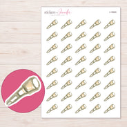 I-19565 planner sticker sheet with enlarged sticker detail