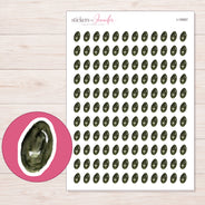 I-19567 planner sticker sheet with enlarged sticker detail