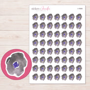 I-19568 planner sticker sheet with enlarged sticker detail