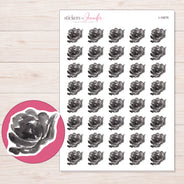 I-19576 planner sticker sheet with enlarged sticker detail