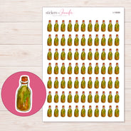I-19599 planner sticker sheet with enlarged sticker detail