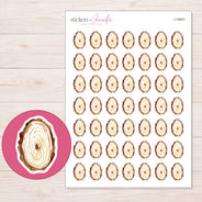 I-19601 planner sticker sheet with enlarged sticker detail