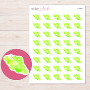 I-19603 planner sticker sheet with enlarged sticker detail