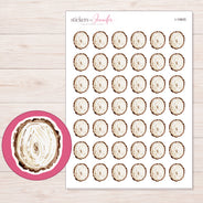 I-19605 planner sticker sheet with enlarged sticker detail