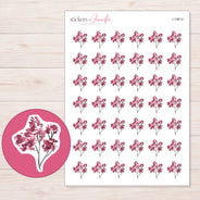 I-19612 planner sticker sheet with enlarged sticker detail