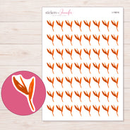I-19616 planner sticker sheet with enlarged sticker detail