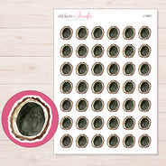 I-19621 planner sticker sheet with enlarged sticker detail