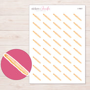 I-19627 planner sticker sheet with enlarged sticker detail