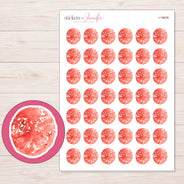 I-19639 planner sticker sheet with enlarged sticker detail