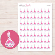 I-19646 planner sticker sheet with enlarged sticker detail