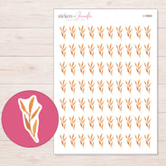 I-19660 planner sticker sheet with enlarged sticker detail