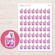 I-19662 planner sticker sheet with enlarged sticker detail