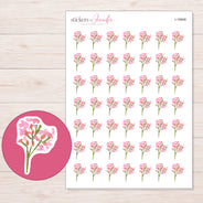 I-19668 planner sticker sheet with enlarged sticker detail