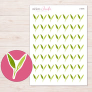 I-19676 planner sticker sheet with enlarged sticker detail