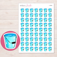 I-19681 planner sticker sheet with enlarged sticker detail