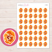 I-19684 planner sticker sheet with enlarged sticker detail