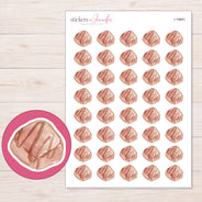I-19691 planner sticker sheet with enlarged sticker detail