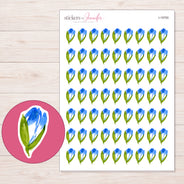 I-19700 planner sticker sheet with enlarged sticker detail