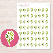 I-19704 planner sticker sheet with enlarged sticker detail