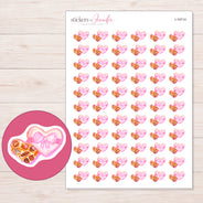 I-19714 planner sticker sheet with enlarged sticker detail