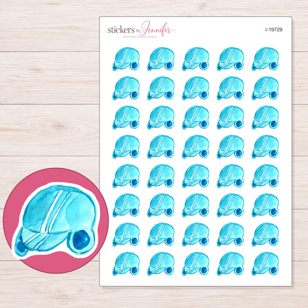 I-19729 planner sticker sheet with enlarged sticker detail
