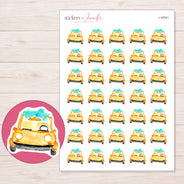 I-19741 planner sticker sheet with enlarged sticker detail