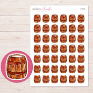 I-19742 planner sticker sheet with enlarged sticker detail
