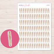 I-19743 planner sticker sheet with enlarged sticker detail