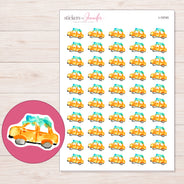I-19745 planner sticker sheet with enlarged sticker detail