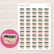 I-19755 planner sticker sheet with enlarged sticker detail