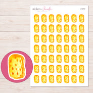 I-19757 planner sticker sheet with enlarged sticker detail