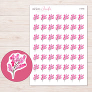 I-19760 planner sticker sheet with enlarged sticker detail
