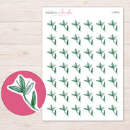I-19772 planner sticker sheet with enlarged sticker detail