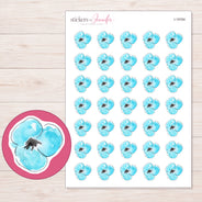 I-19784 planner sticker sheet with enlarged sticker detail