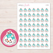I-19786 planner sticker sheet with enlarged sticker detail
