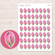 I-19787 planner sticker sheet with enlarged sticker detail