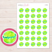 I-19789 planner sticker sheet with enlarged sticker detail