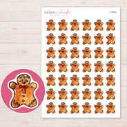 I-19802 planner sticker sheet with enlarged sticker detail