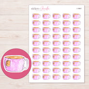 I-19807 planner sticker sheet with enlarged sticker detail