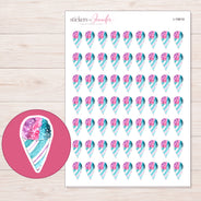 I-19819 planner sticker sheet with enlarged sticker detail