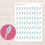 I-19820 planner sticker sheet with enlarged sticker detail