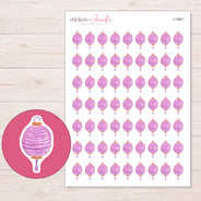 I-19821 planner sticker sheet with enlarged sticker detail