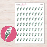 I-19824 planner sticker sheet with enlarged sticker detail