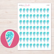 I-19827 planner sticker sheet with enlarged sticker detail